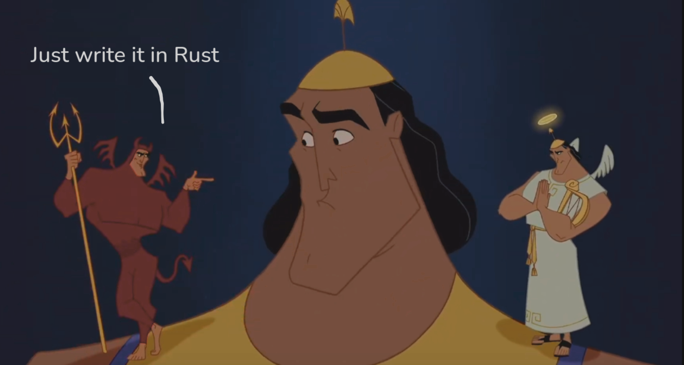 a devil, telling me what to do (it happens often)